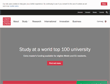 Tablet Screenshot of cardiff.ac.uk
