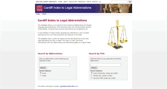 Desktop Screenshot of legalabbrevs.cardiff.ac.uk
