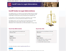 Tablet Screenshot of legalabbrevs.cardiff.ac.uk