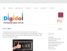 Tablet Screenshot of digidol.cardiff.ac.uk