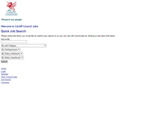 Tablet Screenshot of jobs.cardiff.gov.uk